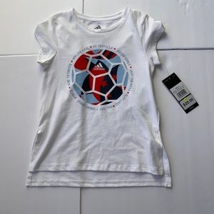 - ADIDAS GIRLS’ SHORT SLEEVE GRAPHIC TEE T-S…